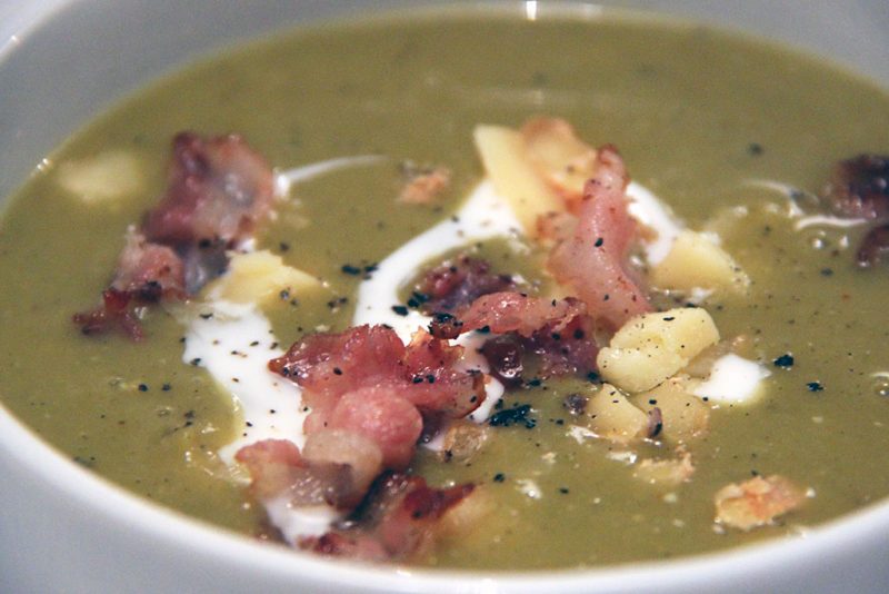 Soupe de pois cassés au Vieux-Lille et lard fumé - Not parisienne