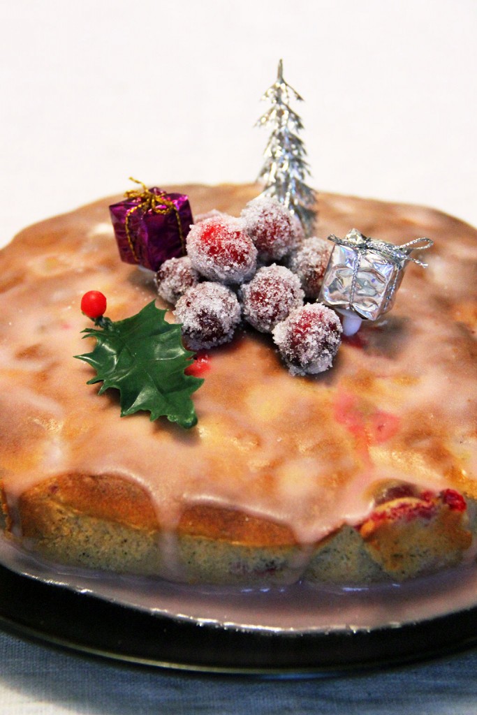 gateau-de-noel-cranberries