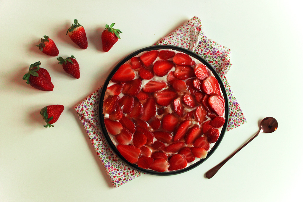 Tarte aux fraises rapide