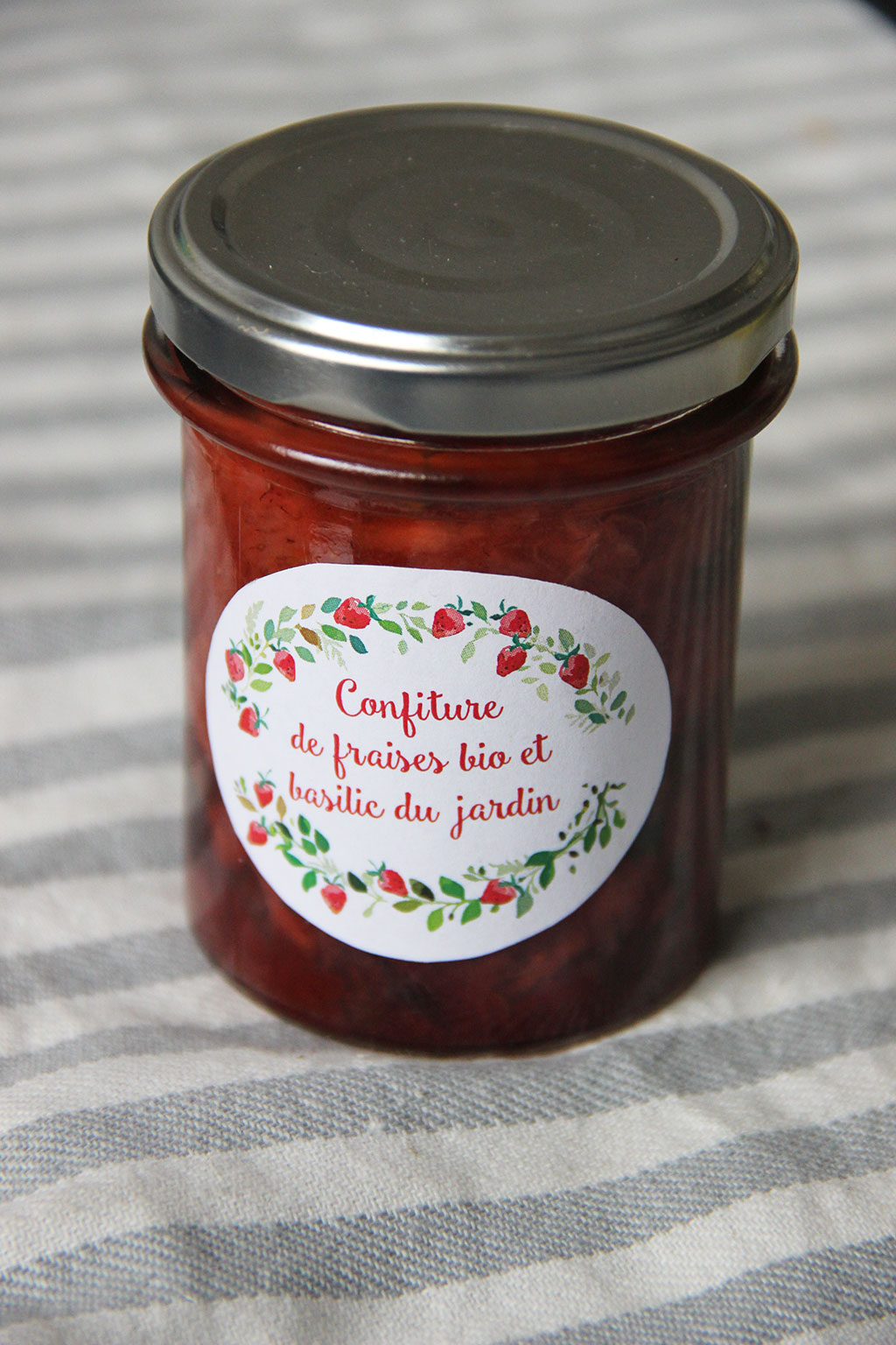 Confiture de fraises au basilic – Not parisienne