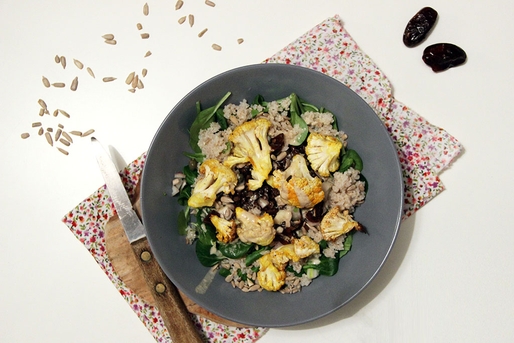 Salade de chou-fleur rôti et semoule d'orge – Not parisienne