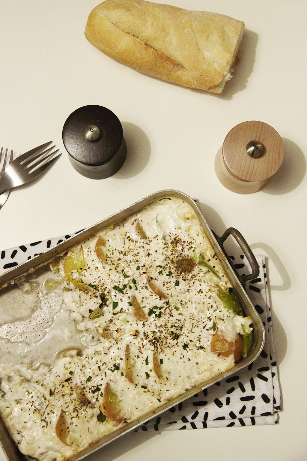 Gratin de chayotte au chèvre frais Not parisienne