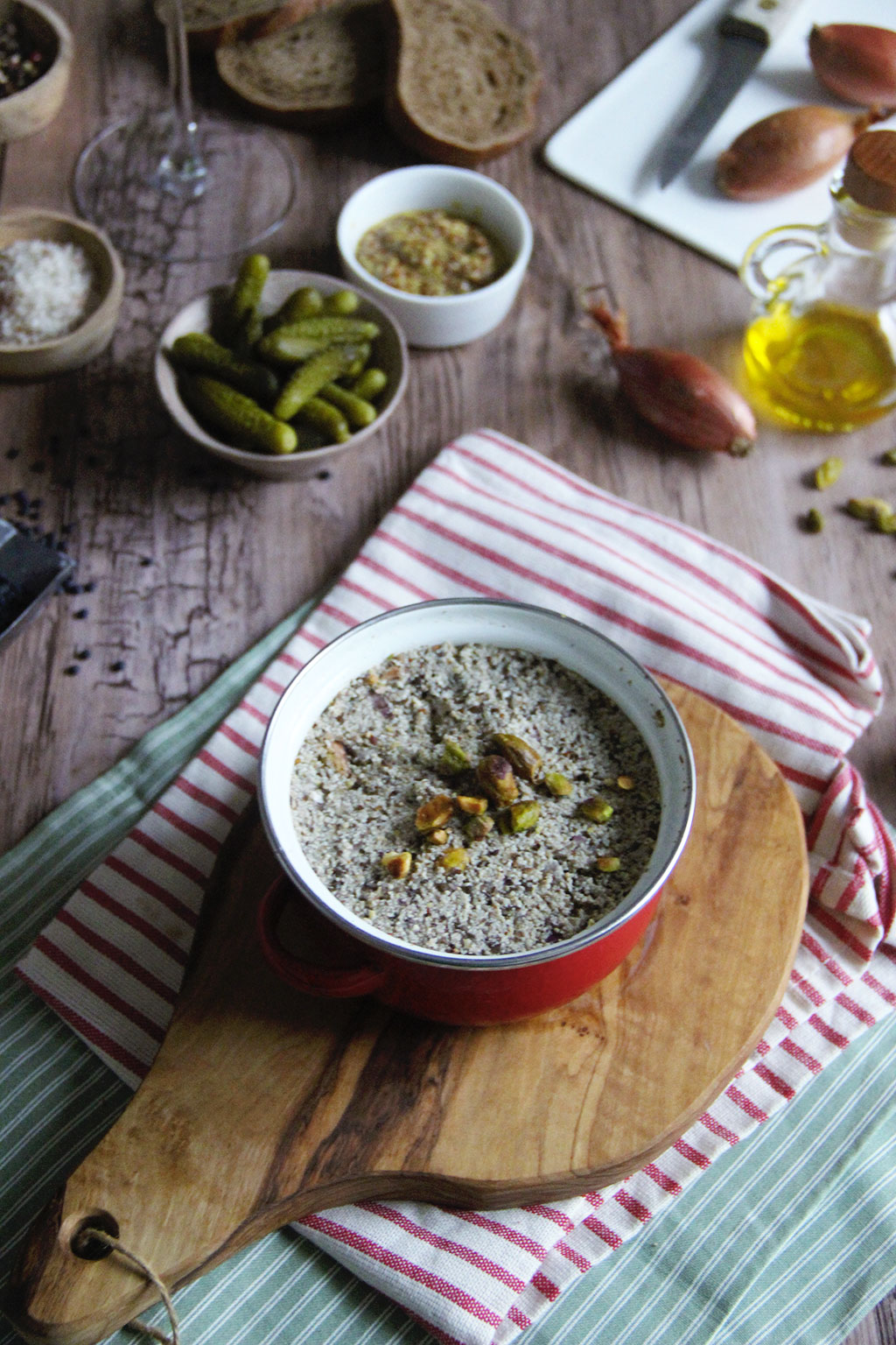 Terrine vgtale de lentilles aux pistaches