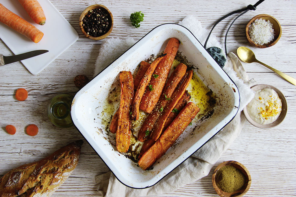 Carottes rôties au cumin