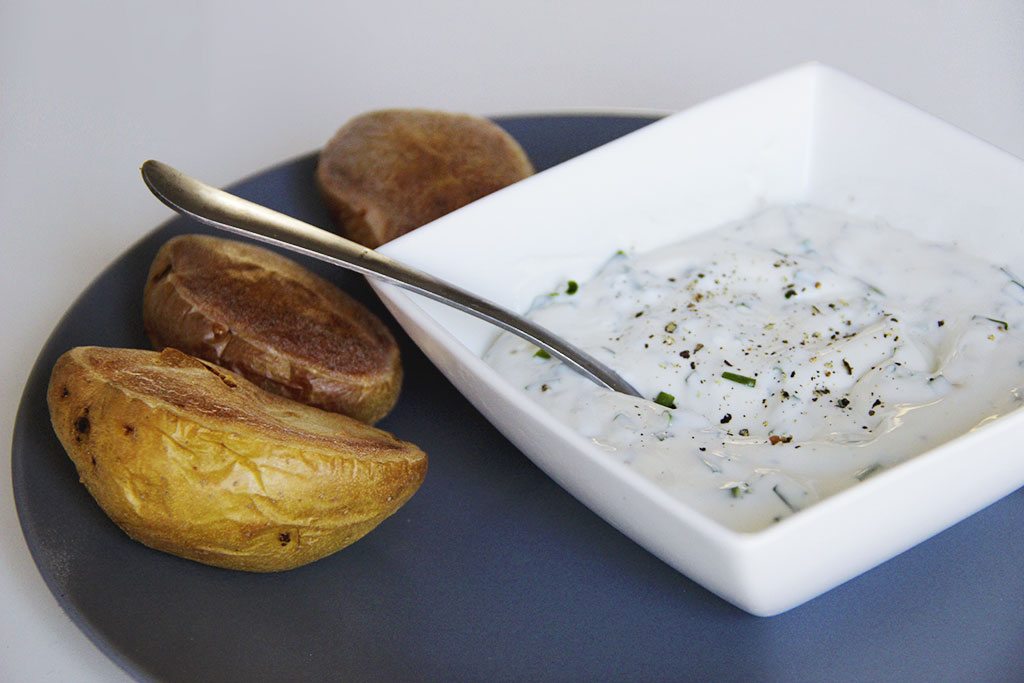 Sauce Creme Fraiche Pour Pomme De Terre Au Four Pommes de terre au four et crème à la ciboulette - Not parisienne